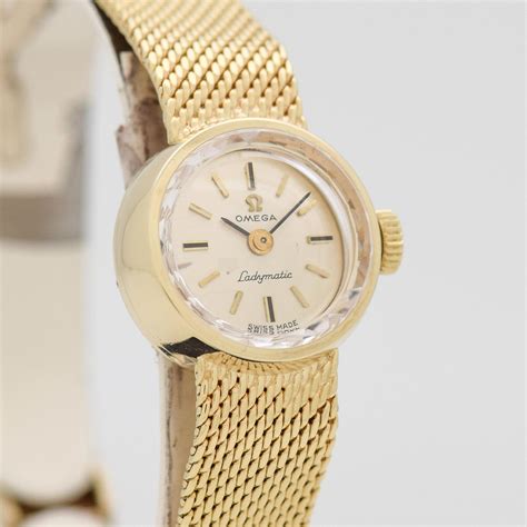 omega ladymatic vintage gold.